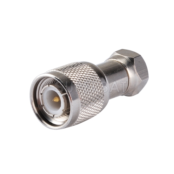 F Plug Male to TNC Plug Male Adapter Straight