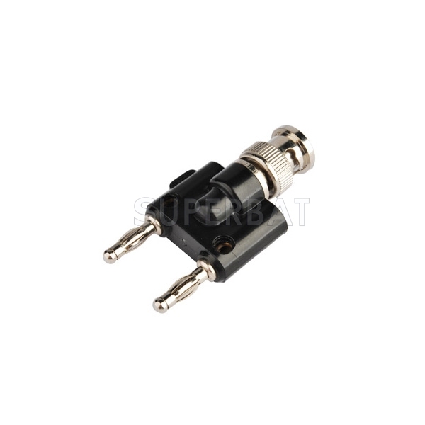 BNC Plug Male to Banana Plug Male Adapter U-Shape