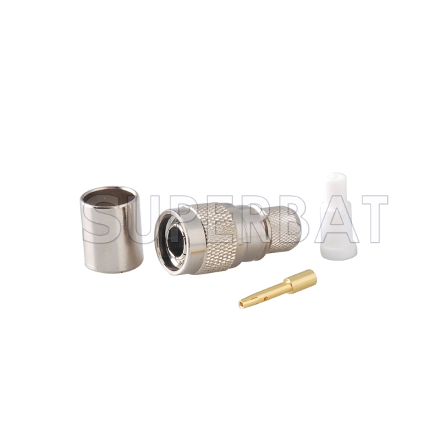 RP TNC Plug Female Connector Straight Crimp LMR-400