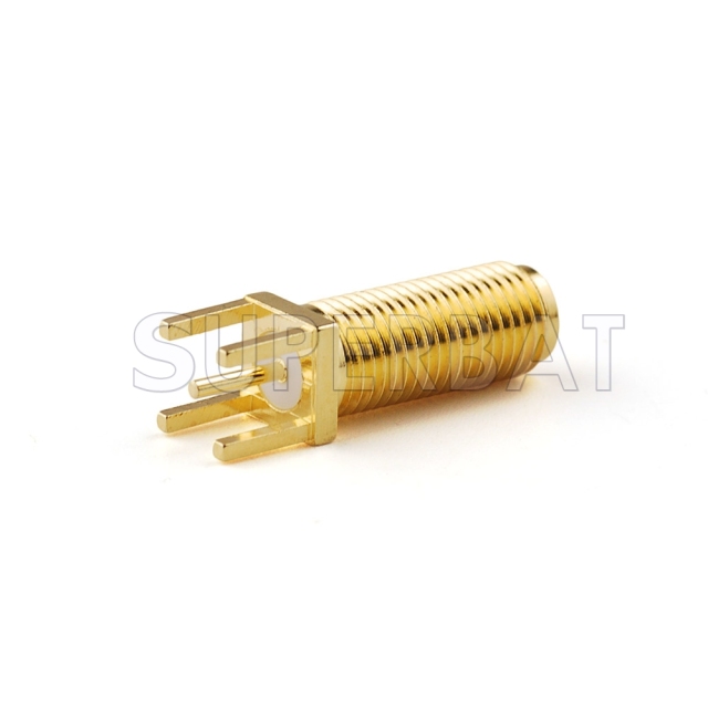RP SMA Jack with Male pin Connector PCB mount Straight Solder Connector Total length 22cm Thread length 15cm