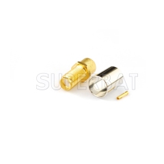Custom RF Cable Assembly SMA Jack Straight Bulkhead pigtail cable Using LMR-300 Coax