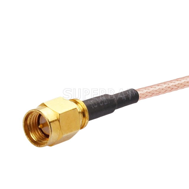 Custom RF Cable Assembly SMA Plug Straight  pigtail cable Using RG178 Coax