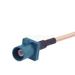Custom RF Cable Assembly FAKRA Plug Straight pigtail cable Using RG316 RG174 LMR100 Coax