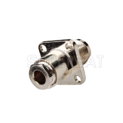 Custom RF Cable Assembly TNC Jack  Straight 4 Hole Flange pigtail cable Using LMR-195 RG58 RG142 RG400 Coax