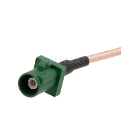 Custom RF Cable Assembly FAKRA Plug Straight pigtail cable Using RG316 RG174 LMR100 Coax