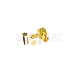 MCX Plug Male Connector Right Angle Crimp for RG316
