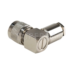 UHF Plug Male Connector Right Angle Clamp LMR-300
