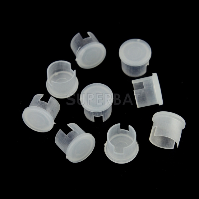 100PCS BNC Plastic Covers Dust Cap white for BNC Jack Female Connector