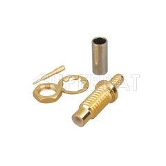 50ohm SMC Jack bulkhead crimp connector for rg316 rg174 cable