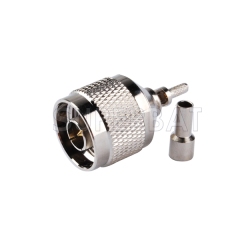 RoHS GSM Repeater N Plug Male Straight Crimp Connector for RG316 RG174