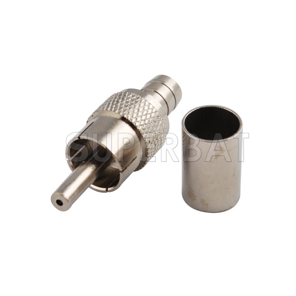 RCA Plug Male Connector  Straight Crimp for LMR-300