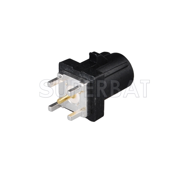 Black FAKRA A Plug Male Straight PCB Connector