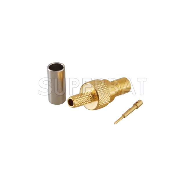 Superbat 50 Ohm SMB Male Crimp Jack Staright RF Connector for RG174,RG316,LMR100 Cable