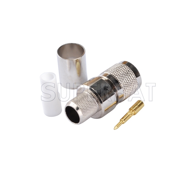 TNC Plug Male Connector Straight Crimp LMR-400