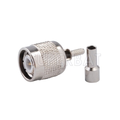 TNC Male straight connector for RG316 cable assembly