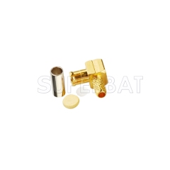MCX Plug Male Connector Right Angle Crimp for RG316