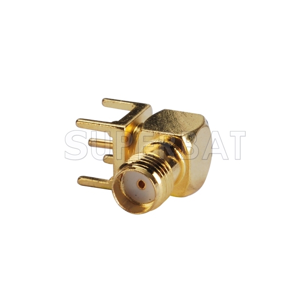 SMA Female PCB Mounted Right Angle Jack Connector