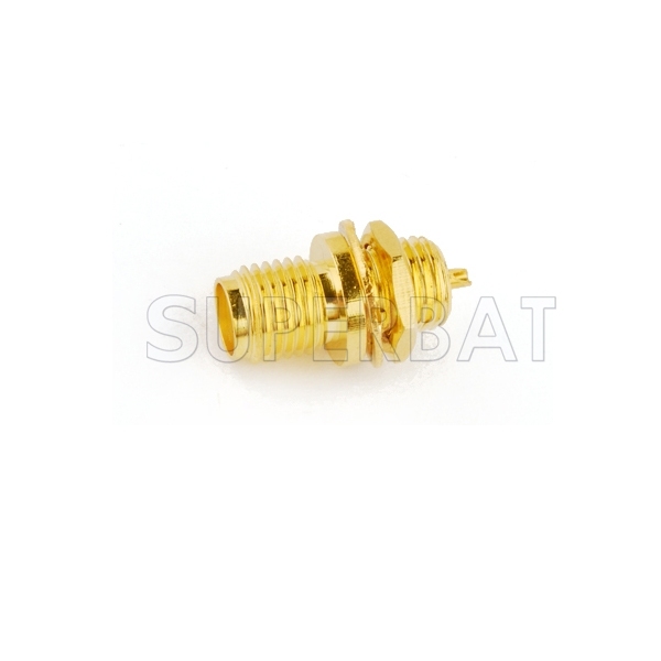SMA Female Bulkhead Terminal Solder Cup Post Connector