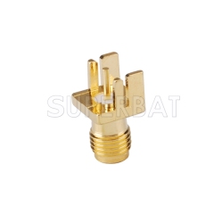 SMA Jack Female PCB Mount Connector Straight for 0.031 inch End Launch