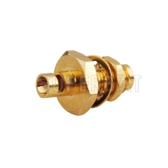SMA Female Bulkhead O-ring Cable Connector for Semi-Rigid 0.141" RG402