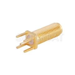 Customized Type SMA Jack Female Connector PCB Mount Straight Total length 22mm Thread length 15mm