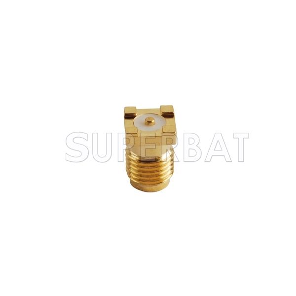 SMA Female PCB Mount Straight Solder Connector