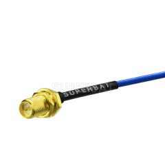 customized length rf rg405 cable assembly with RP SMA Jack crimp connectors