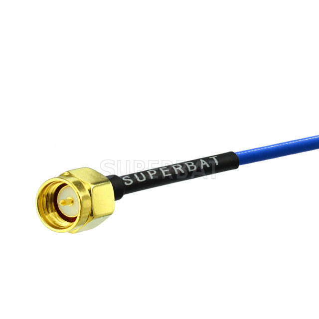 Custom RF Cable Assembly SMA Plug Straight pigtail cable Using RG405  0.086 inch"