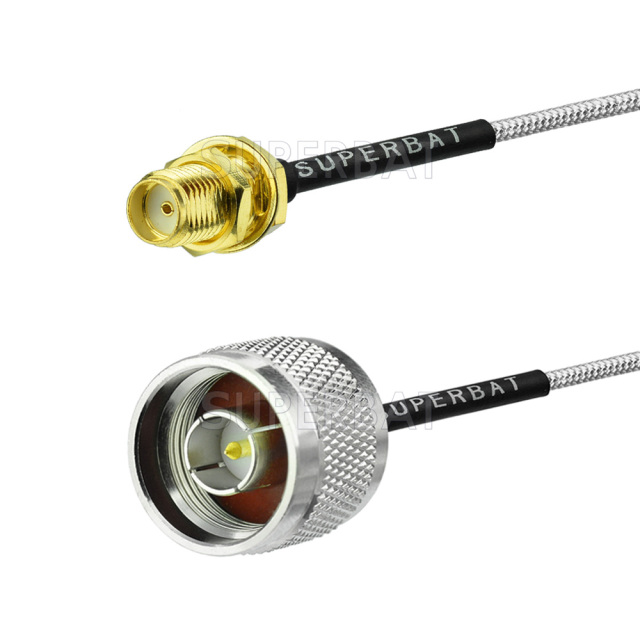 50 ohm SMA to N RG405 .086" Semi-rigid RF Semi Flexible rf cable assembly/pigtail/jumper cable