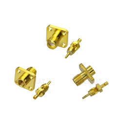 SMA Female 4 Hole Flange Panel Connector for 1.13 Cable