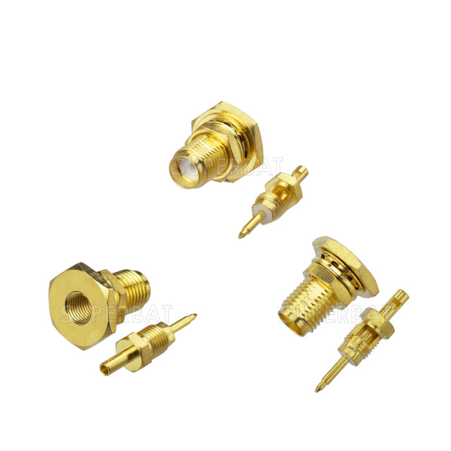 RP SMA Jack Male Straight Bulkhead O-Ring Connector for 1.13mm cable