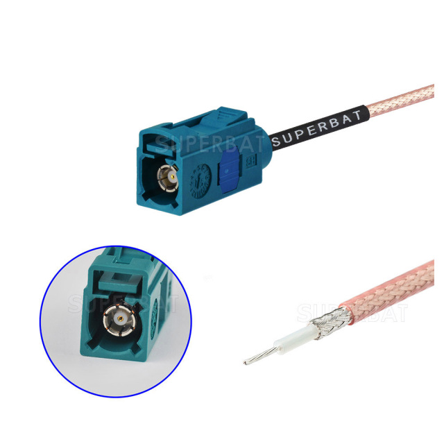 Custom RF Cable Assembly Fakra Z Code Straight Coax Cable RG316