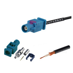 FAKRA Z code connector male Pigtail RG174 Cable