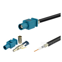 FAKRA Z code connector male Pigtail LMR195 Cable
