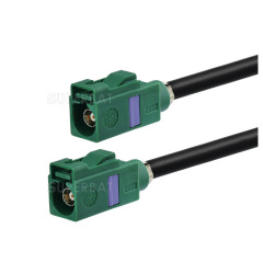 Green FAKRA Jack Female to FAKRA Green Female Jack Cable Using RG58 LMR195 Coax for TV1