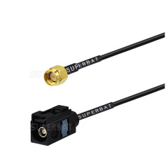 SMA plug Straight to Fakra Code A Violet Straight Jack RG174 RF Cable