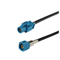 HSD Cable Assembly Z Code Straight Jack to Z Code Straight Plug 120cm