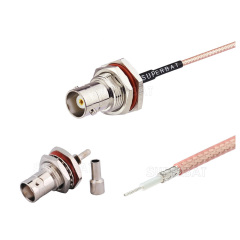 China suppliers BNC male cable for RG316 router antenna coax cable rf connector