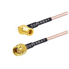 Male to male straight SMA to right angle SMB custom coaxial cable assembyl for RG316