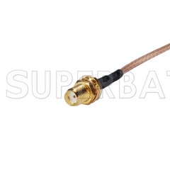 RF coaxial UHF Female SO239 SO-239 to SMA Female Coax Connector Pigtail Jumper RG316 Extension Cable -Ham Radio Antenna Adapter Cable Assembly