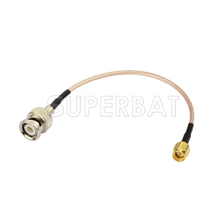 Coaxial BNC Male to SMA Male RG316 Extension Cable Ham Radio Antenna Adapter Wire Assembly for Baofeng Wouxun Icom Yaesu