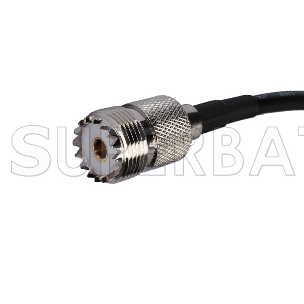 RF coaxial UHF Female SO-239 to SMA Male Coax Connector Pigtail RG58 Extension Cable-Ham Radio Antenna Wire for Baofeng Wouxun Icom Yaesu