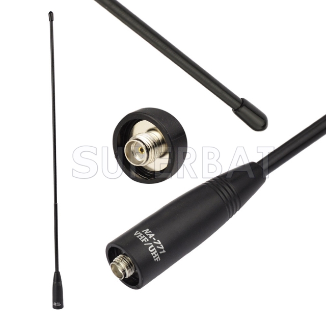 Whip Antenna 15.6"  VHF/UHF (144/430Mhz) SMA Female for AnyTone BaoFeng Yaesu-Radio Antenna for Wouxun  Pofung-  cb radios handheld Antenna