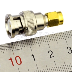 RF Coaxial Coax SMA Male to BNC Male straight Connector Handheld Antenna Adapter for Baofeng Wouxun Icom Yaesu Two way Radios