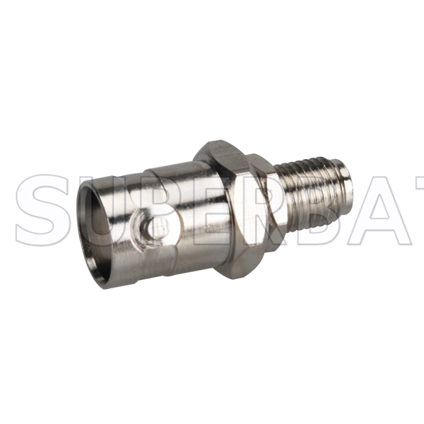 RF Coaxial Coax Handheld Radio Antenna Adapter SMA Female Bulkhead to BNC Female Straight Connector Adaptor for Baofeng UV 5R QUANSHENG TYT