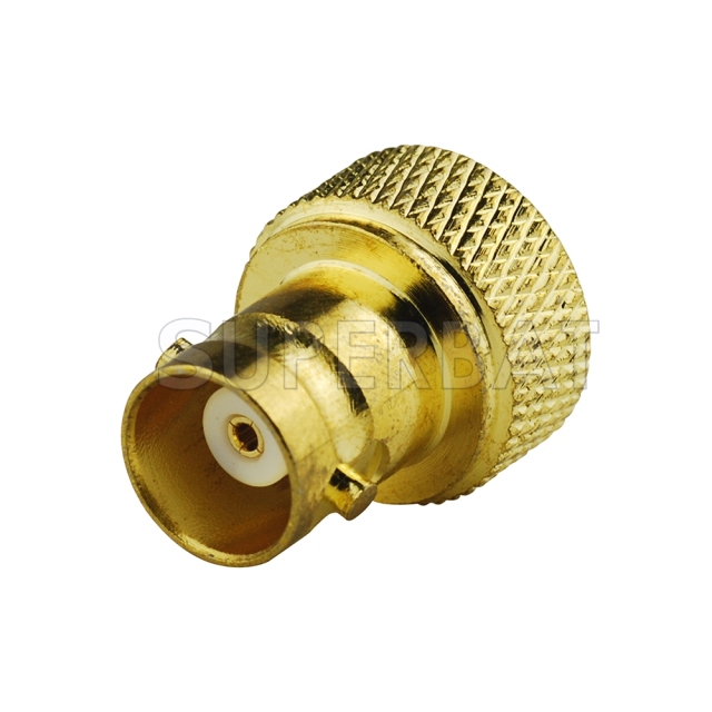 RF Coaxial Coax Handheld Radio Antenna Adapter BNC Female to SMA Male Straight Connector Goldplated Adaptor for Baofeng Wouxun  Icom Yaesu
