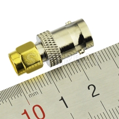 RF Coaxial Coax Handheld Radio Antenna Adapter BNC Female to SMA Male straight Connector Adaptor for Baofeng Wouxun Icom Yaesu Two  way radios