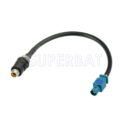 Antenna adapter RAKU RAST 2 RAST II on FAKRA plug adapter for AUDI SEAT SKODA VW