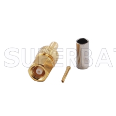 SMC Plug Female Connector Straight Crimp for RG316