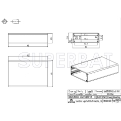 Aluminum Enclosure Case Tube 64mm*23.4mm*95mm（W*H*L）
